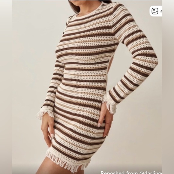 Reformation Pesca Open Knit Dress - Picture 2 of 8
